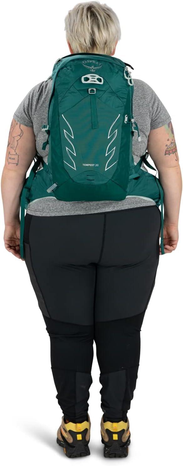 imageOsprey Tempest 20L Womens Hiking Backpack with Hipbelt Violac Purple WMLJasper Green
