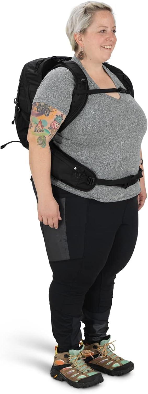 imageOsprey Tempest 20L Womens Hiking Backpack with Hipbelt Violac Purple WMLStealth Black