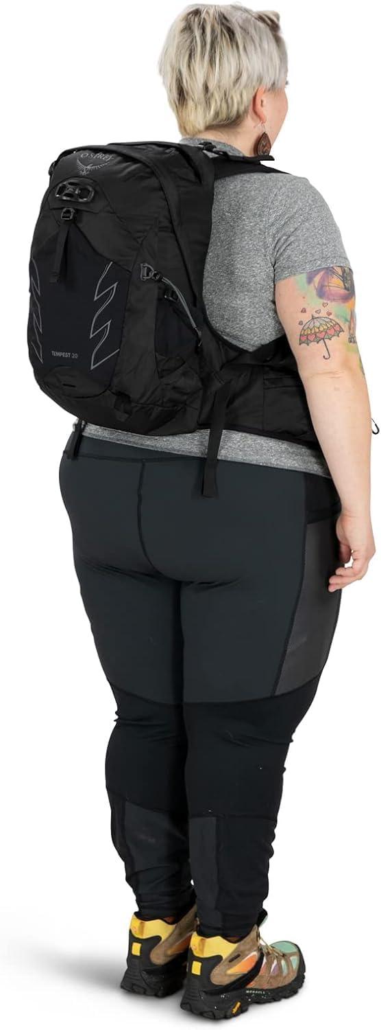 imageOsprey Tempest 20L Womens Hiking Backpack with Hipbelt Violac Purple WMLStealth Black