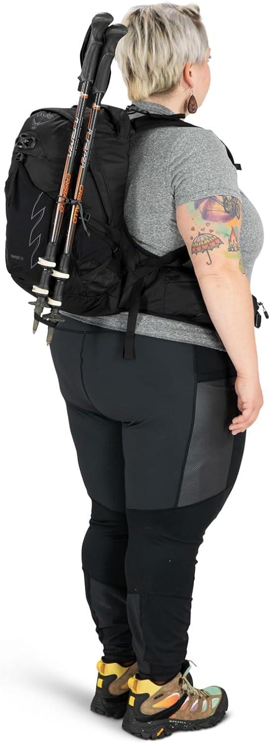 imageOsprey Tempest 20L Womens Hiking Backpack with Hipbelt Violac Purple WMLStealth Black