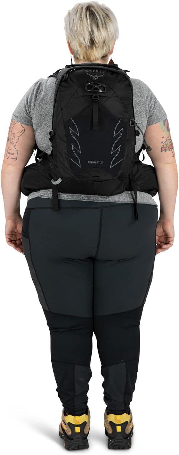 imageOsprey Tempest 20L Womens Hiking Backpack with Hipbelt Violac Purple WMLStealth Black