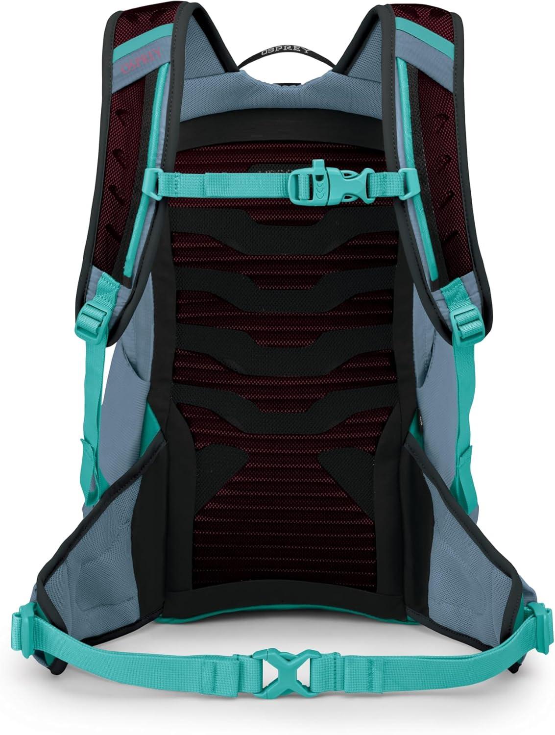 imageOsprey Tempest Jr Girls Lightweight Hiking Backpack Kids Adventure Backpack for Travel ampamp Camping TidalSeafoamTidalSeafoam