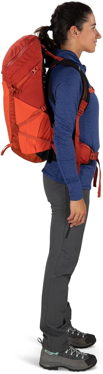 imageOsprey Tempest Pro 30L Womens Hiking Backpack with Hipbelt Silver LiningMars Orange