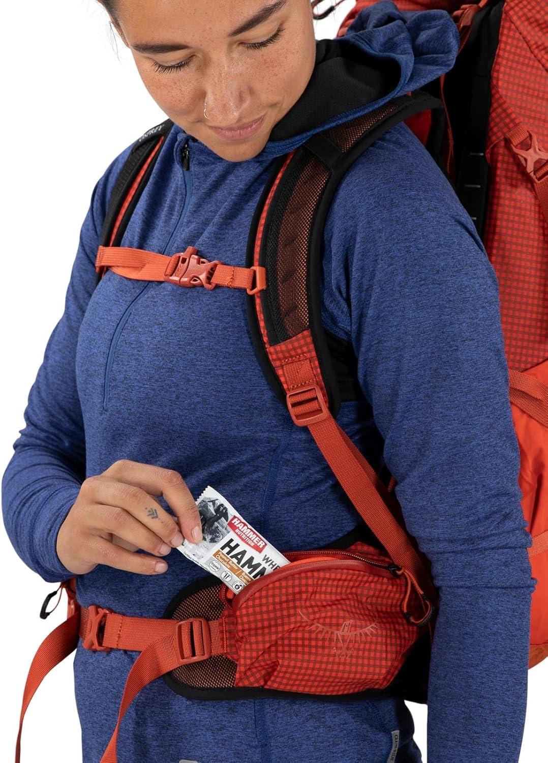 imageOsprey Tempest Pro 30L Womens Hiking Backpack with Hipbelt Silver LiningMars Orange