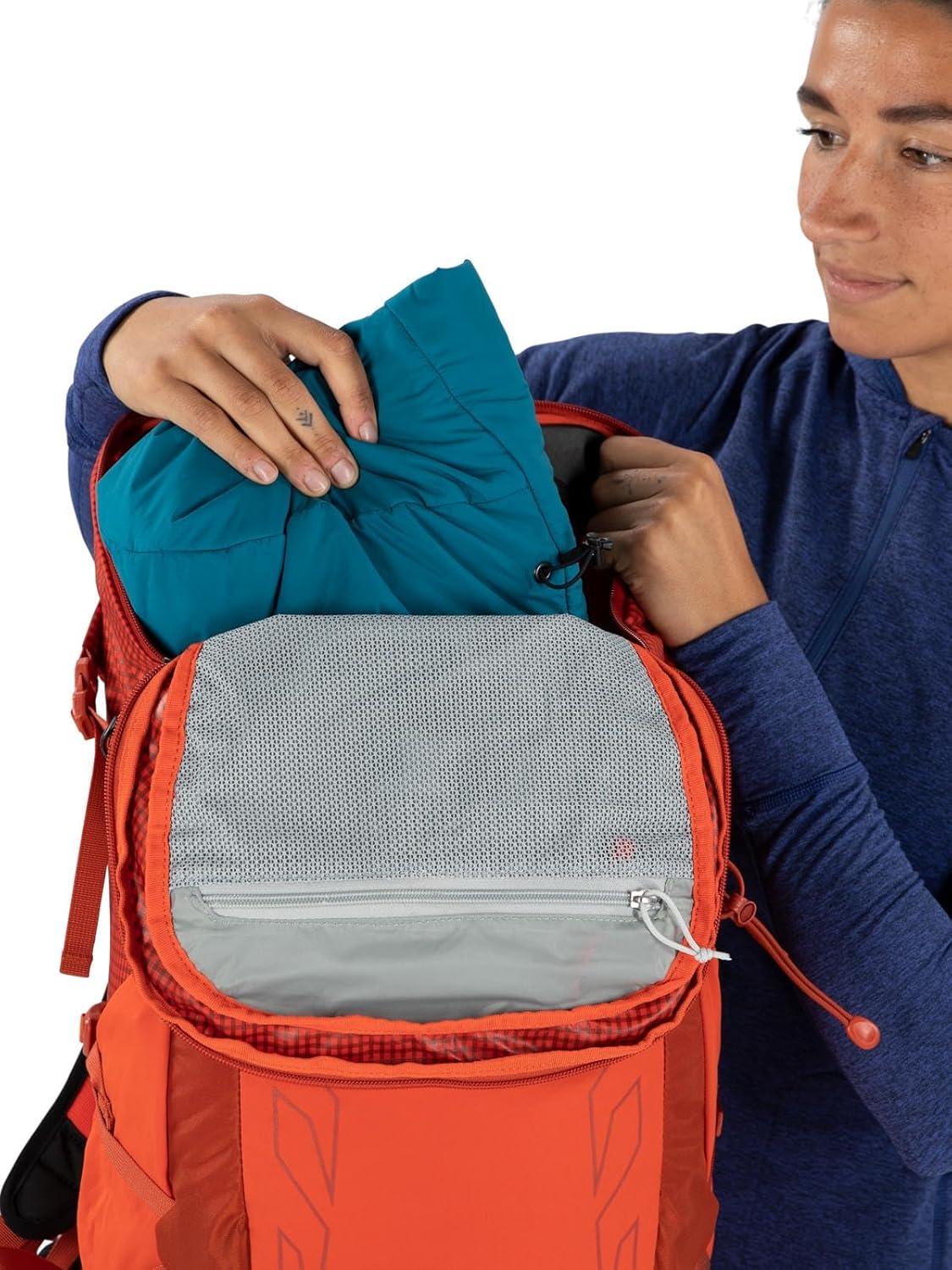 imageOsprey Tempest Pro 30L Womens Hiking Backpack with Hipbelt Silver LiningMars Orange