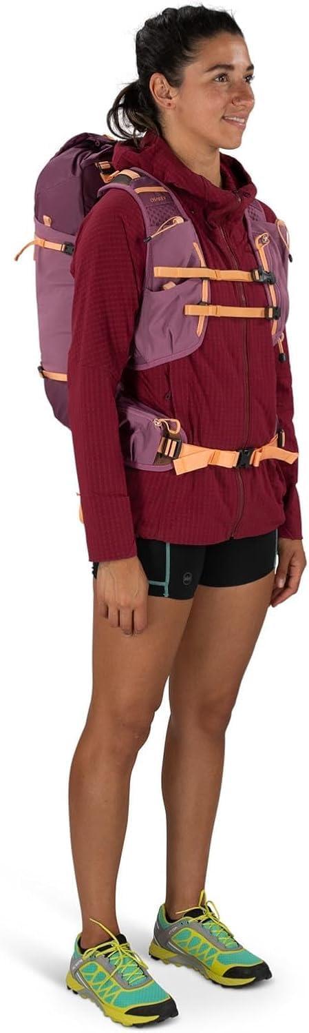 imageOsprey Tempest Velocity 20L Womens Hiking Backpack PashminaMelon WMLDark CharcoalChiru Tan