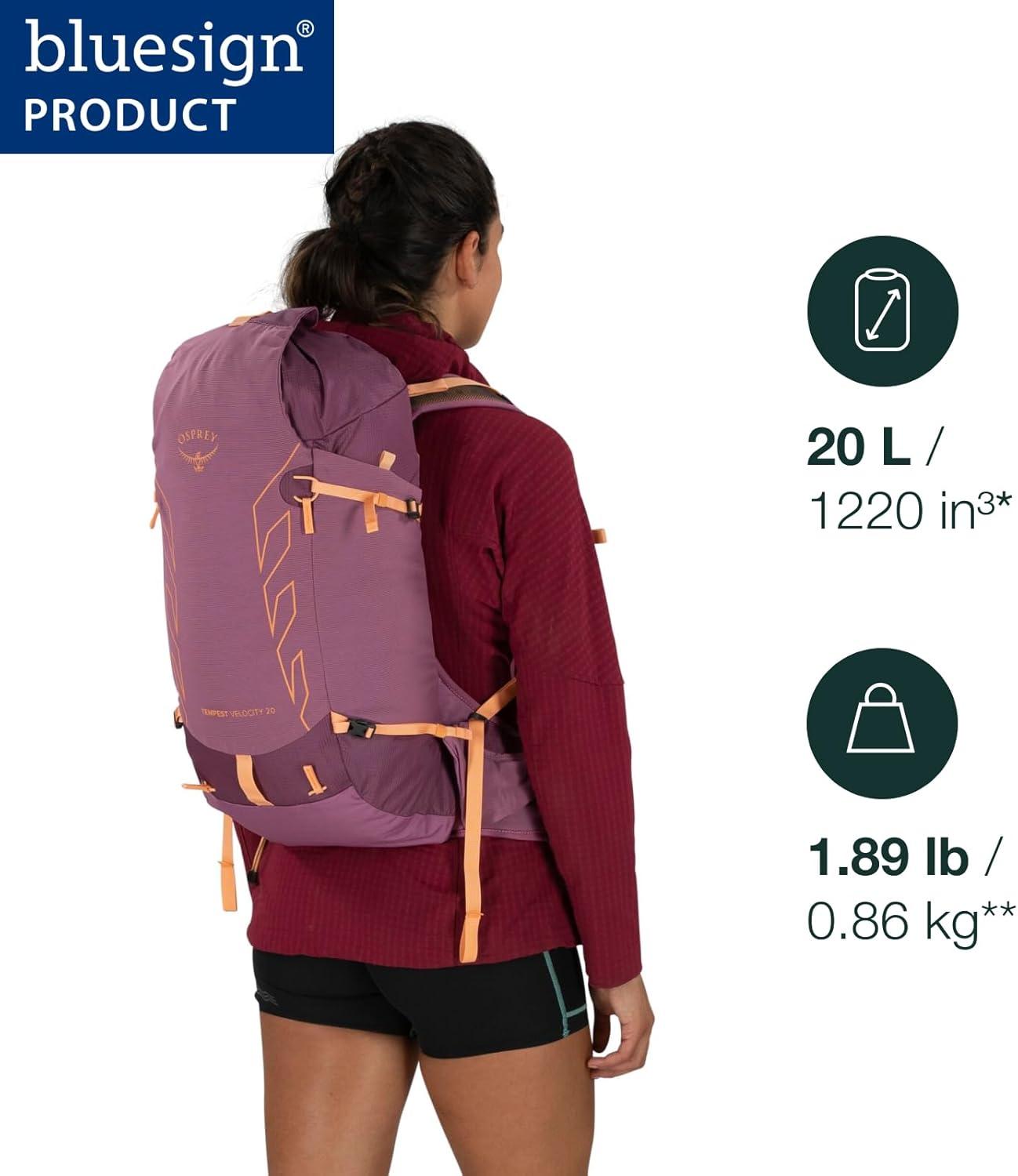 imageOsprey Tempest Velocity 20L Womens Hiking Backpack PashminaMelon WMLPashminaMelon