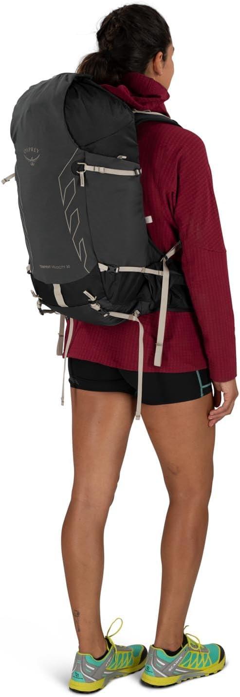 imageOsprey Tempest Velocity 30L Womens Hiking Backpack PashminaMelon WMLDark CharcoalChiru Tan