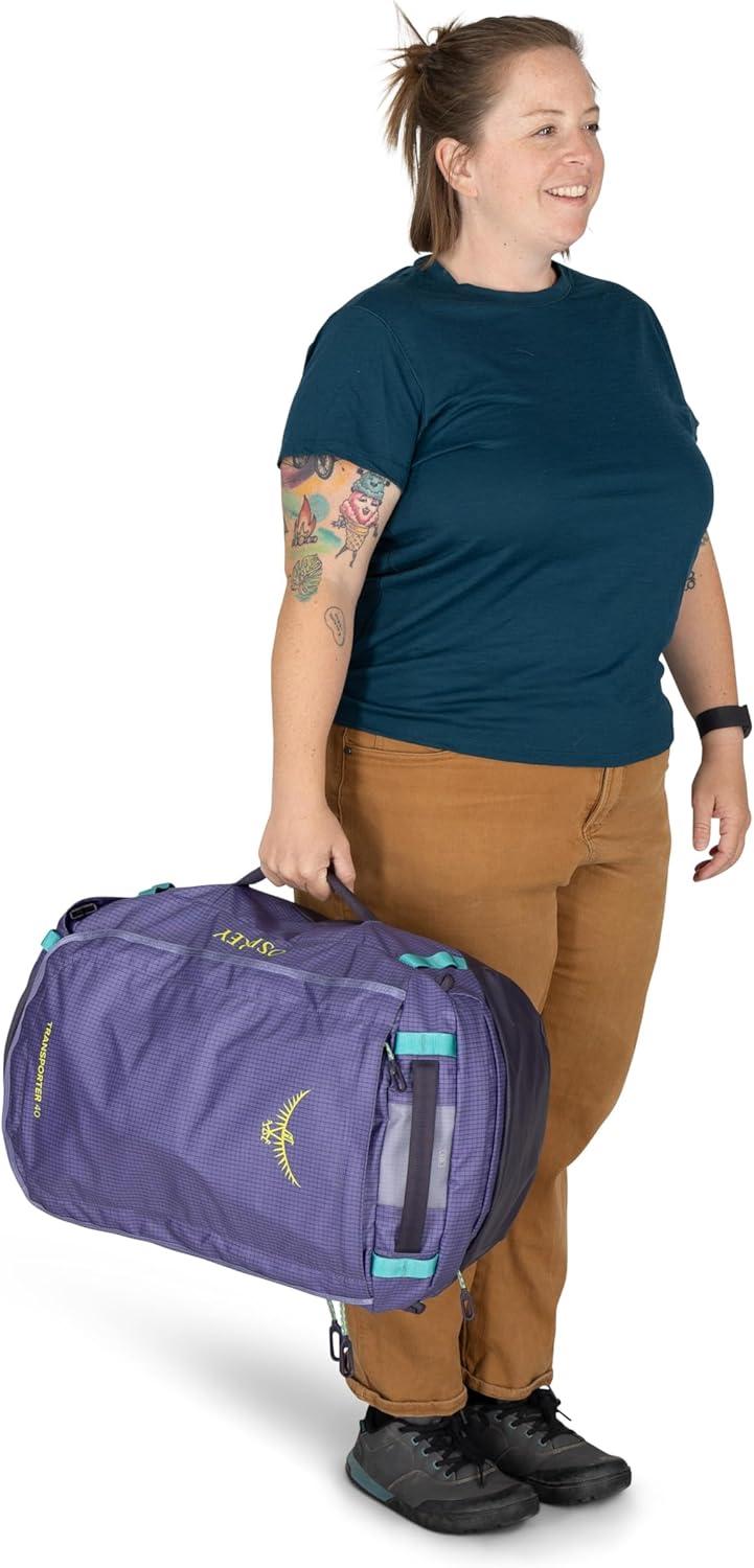 imageOsprey Transporter 40L Travel Duffel Bag BlackRed Mountain