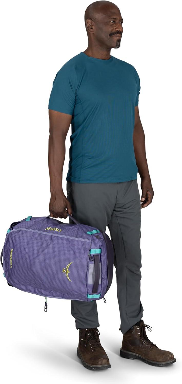 imageOsprey Transporter 40L Travel Duffel Bag BlackRed Mountain