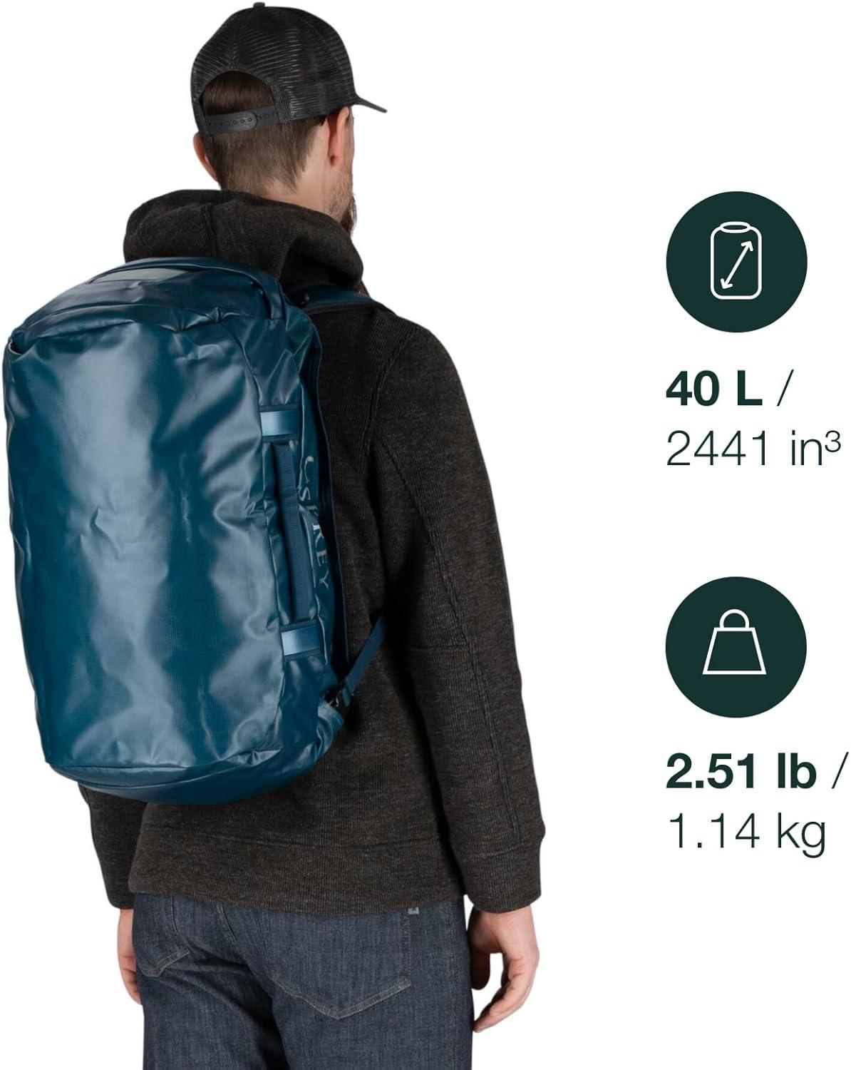 imageOsprey Transporter 40L Travel Duffel Bag BlackTan Concrete