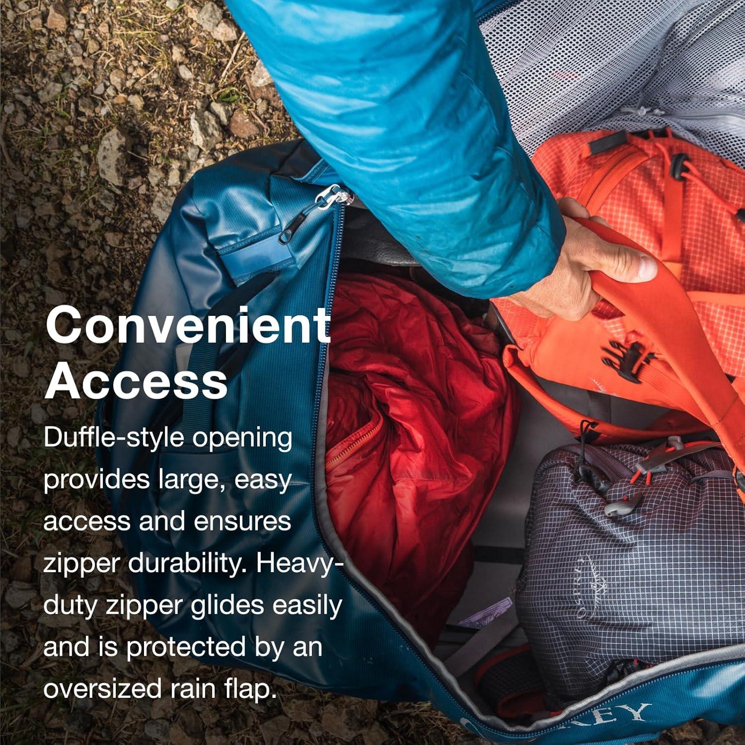 imageOsprey Transporter 40L Travel Duffel Bag BlackTan Concrete