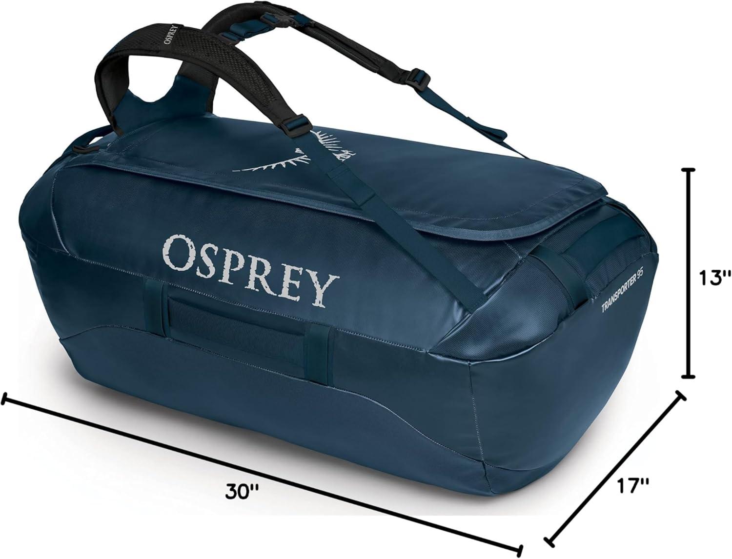 imageOsprey Transporter 40L Travel Duffel Bag BlackVenturi Blue