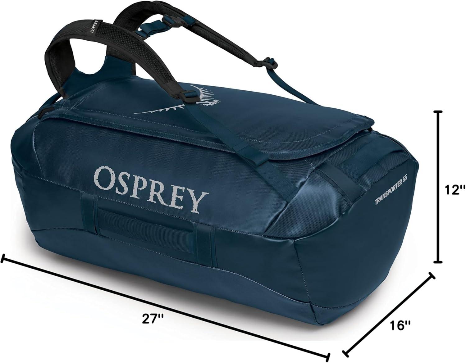 imageOsprey Transporter 40L Travel Duffel Bag BlackVenturi Blue