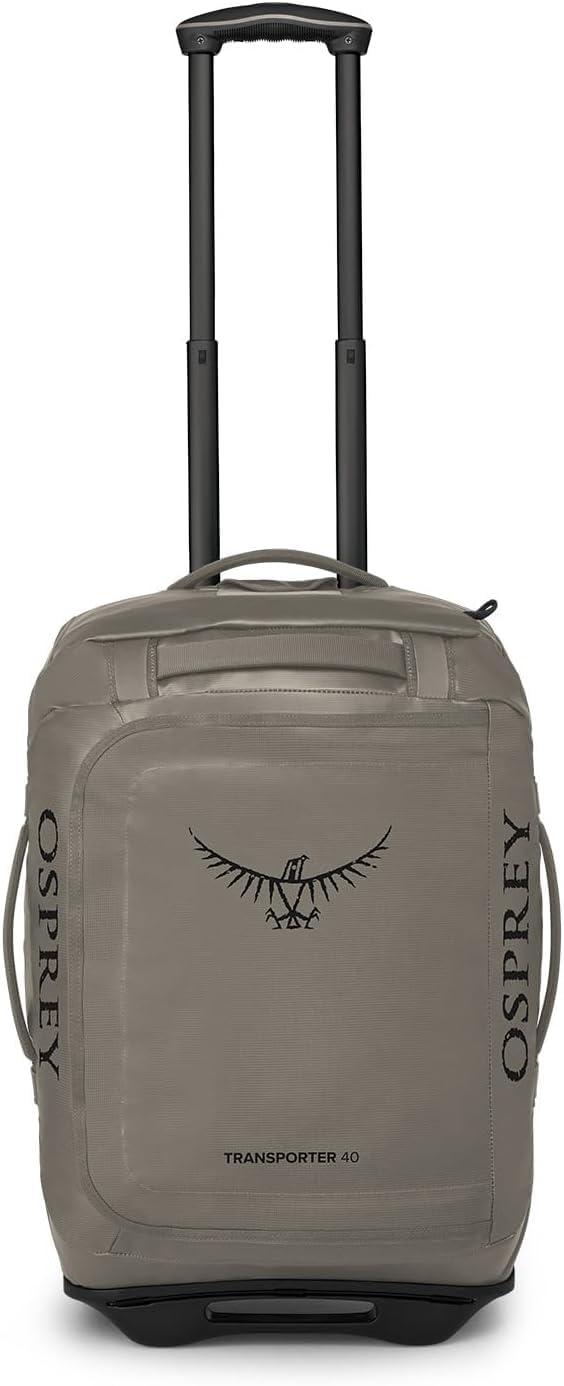 imageOsprey Transporter 40L Wheeled Travel Duffel Bag BlackTan Concrete