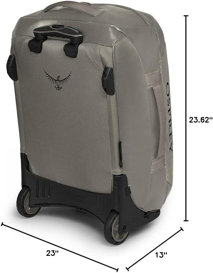 imageOsprey Transporter 40L Wheeled Travel Duffel Bag BlackTan Concrete