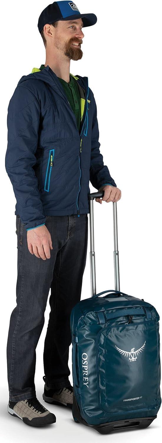 imageOsprey Transporter 40L Wheeled Travel Duffel Bag BlackTan Concrete