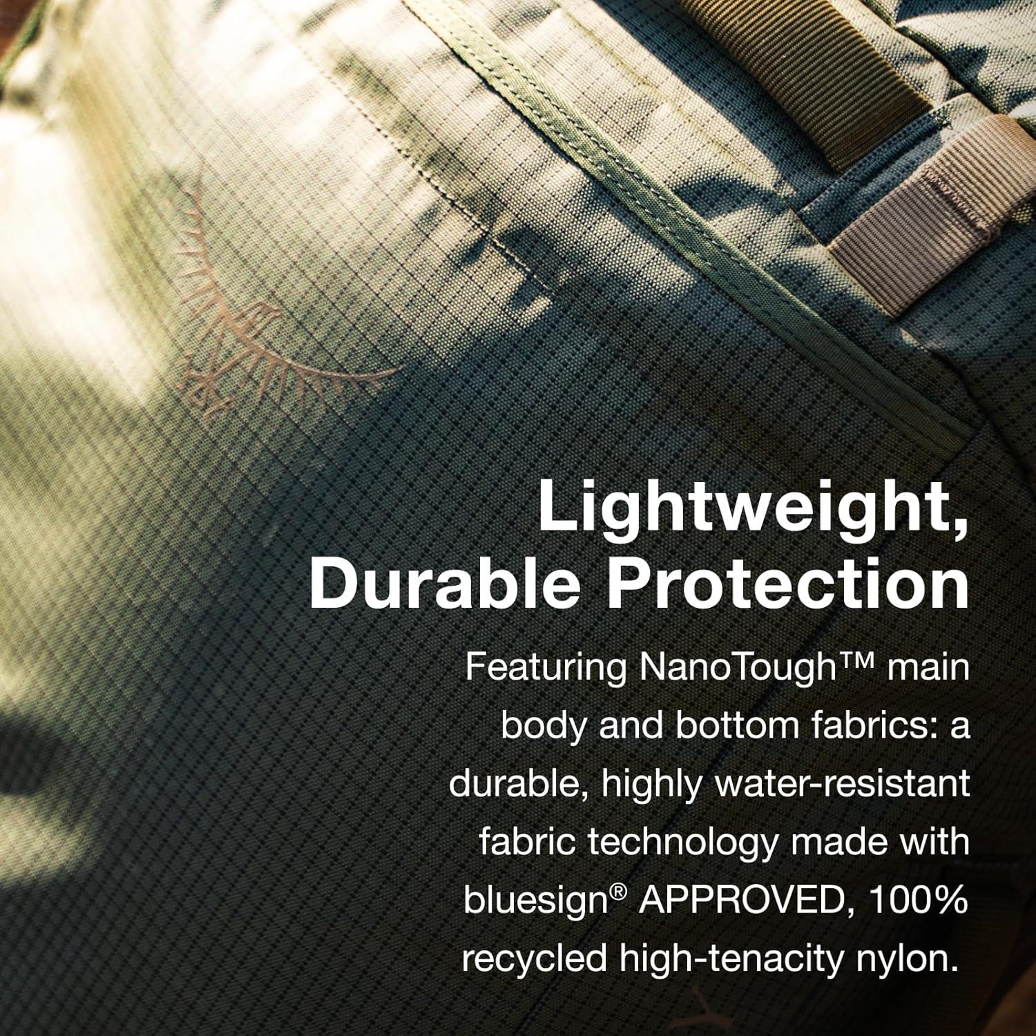 imageOsprey Transporter 90L Wheeled Travel Duffel Bag Large Lightweight Rolling Suitcase for Men and Women Blue FlameNocturnal BluePine LeafEarl Grey