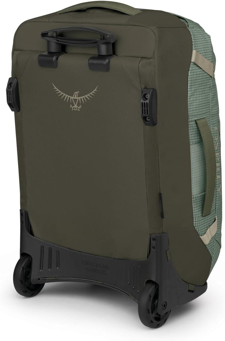 imageOsprey Transporter 90L Wheeled Travel Duffel Bag Large Lightweight Rolling Suitcase for Men and Women Blue FlameNocturnal BluePine LeafEarl Grey