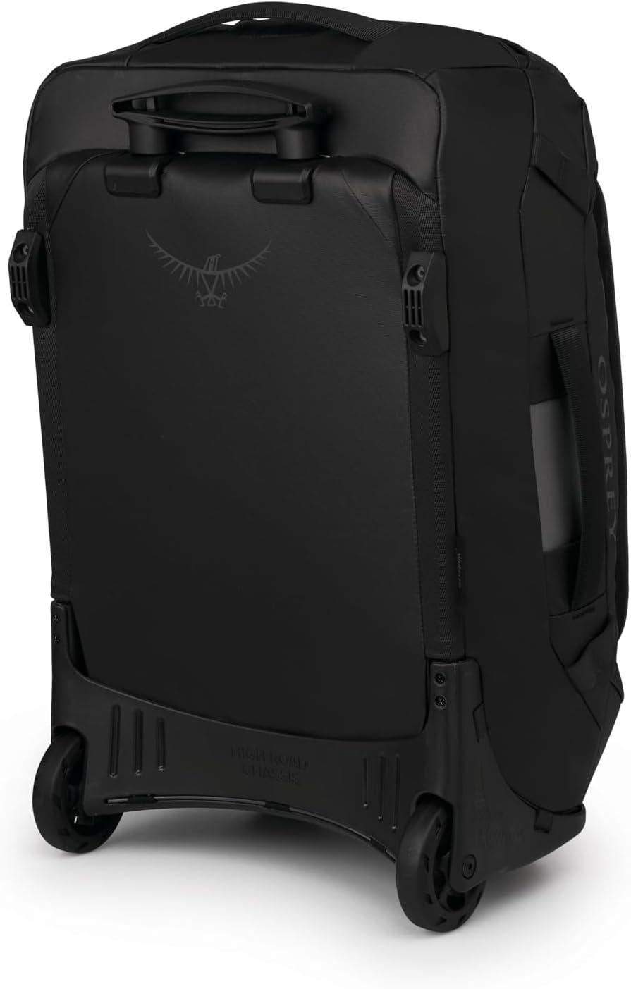 imageOsprey Transporter 90L Wheeled Travel Duffel Bag Large Lightweight Rolling Suitcase for Men and Women Blue FlameNocturnal BlueRaven Black