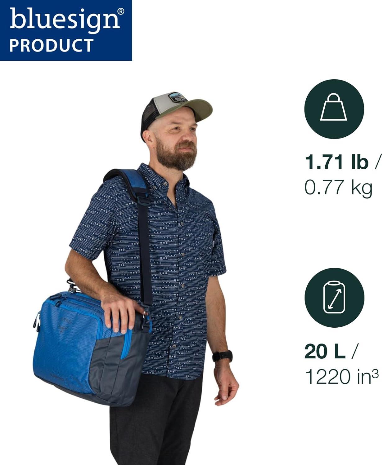 imageOsprey Transporter CarryOn Boarding BagBlue FlameNocturnal Blue