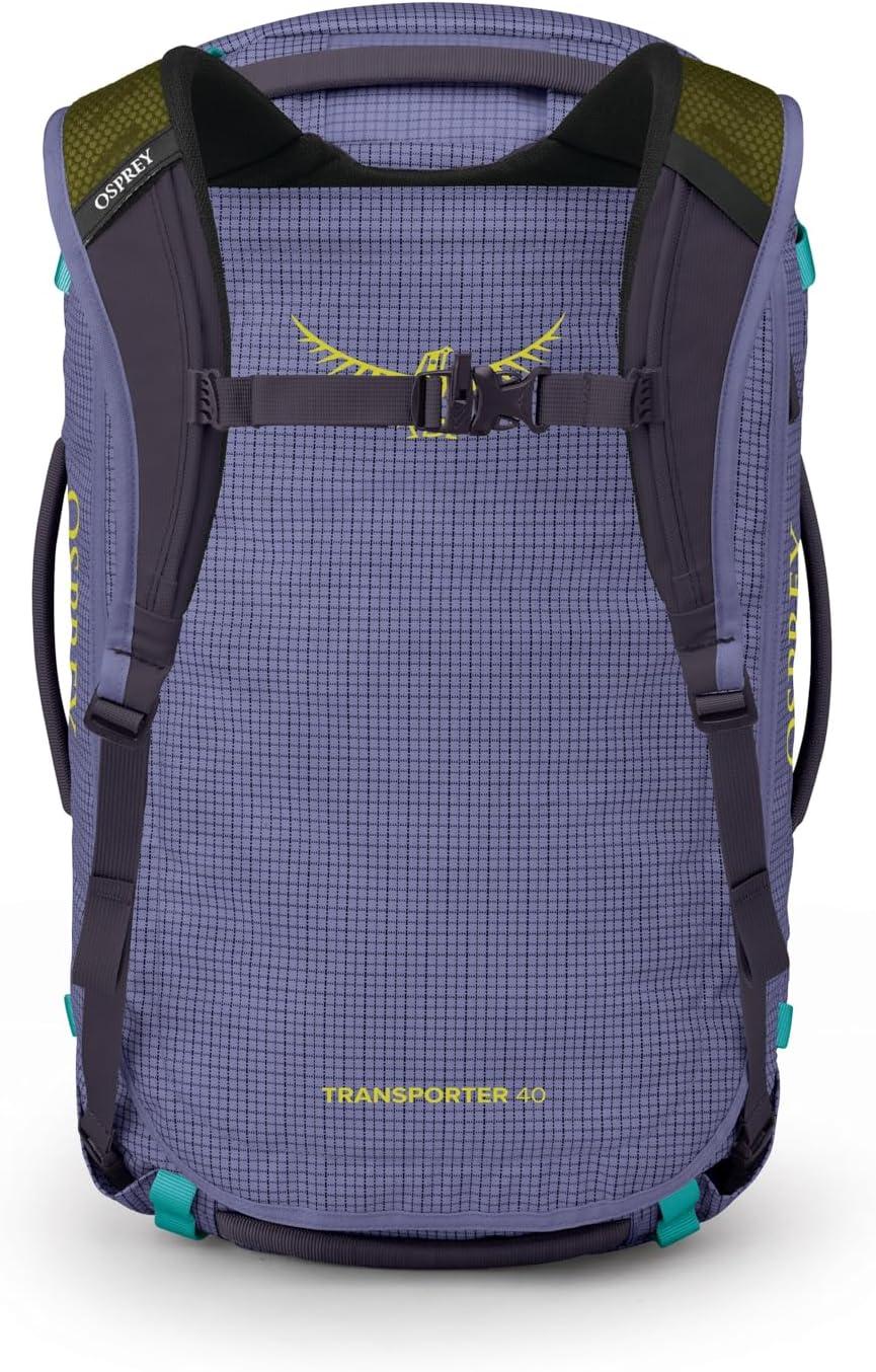 imageOsprey Transporter Lightweight Travel Duffel Bag Extra Large Water Resistant Durable Gear Bag for Men and WomenEuphoria PurplePurple Ink