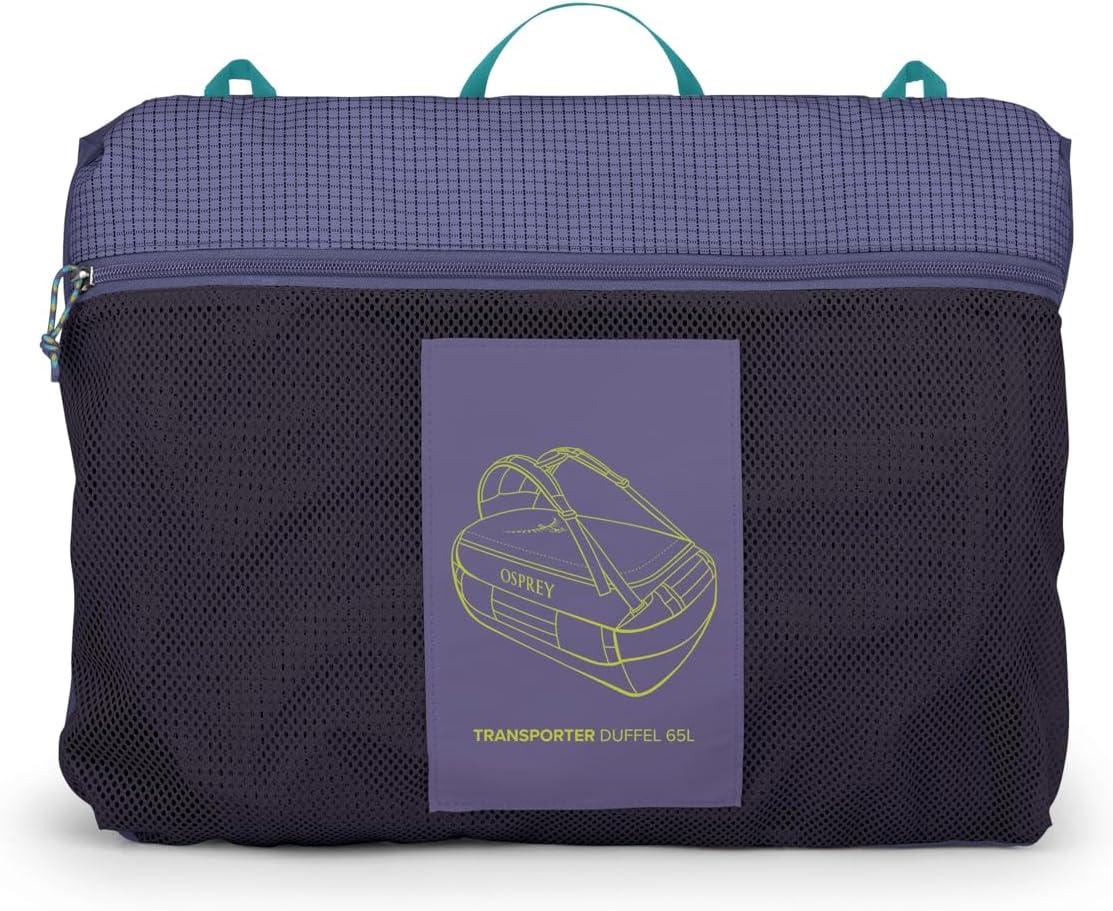 imageOsprey Transporter Lightweight Travel Duffel Bag Extra Large Water Resistant Durable Gear Bag for Men and WomenEuphoria PurplePurple Ink