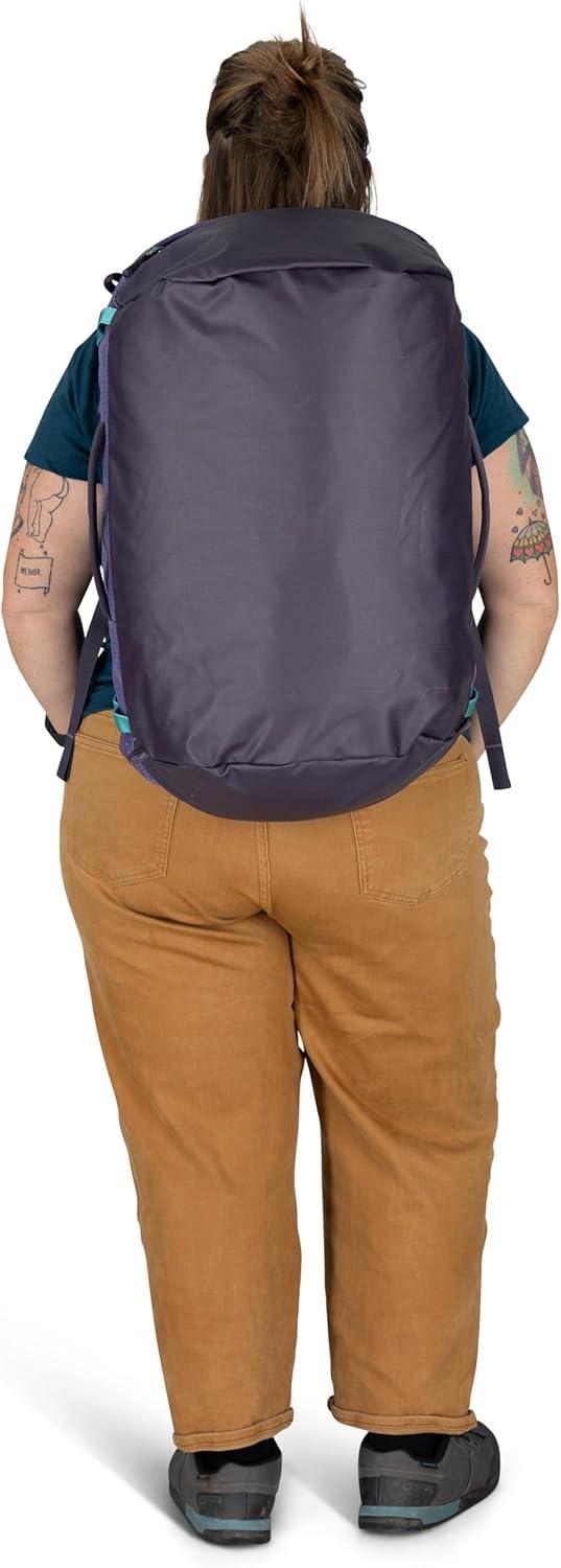 imageOsprey Transporter Lightweight Travel Duffel Bag Extra Large Water Resistant Durable Gear Bag for Men and WomenEuphoria PurplePurple Ink