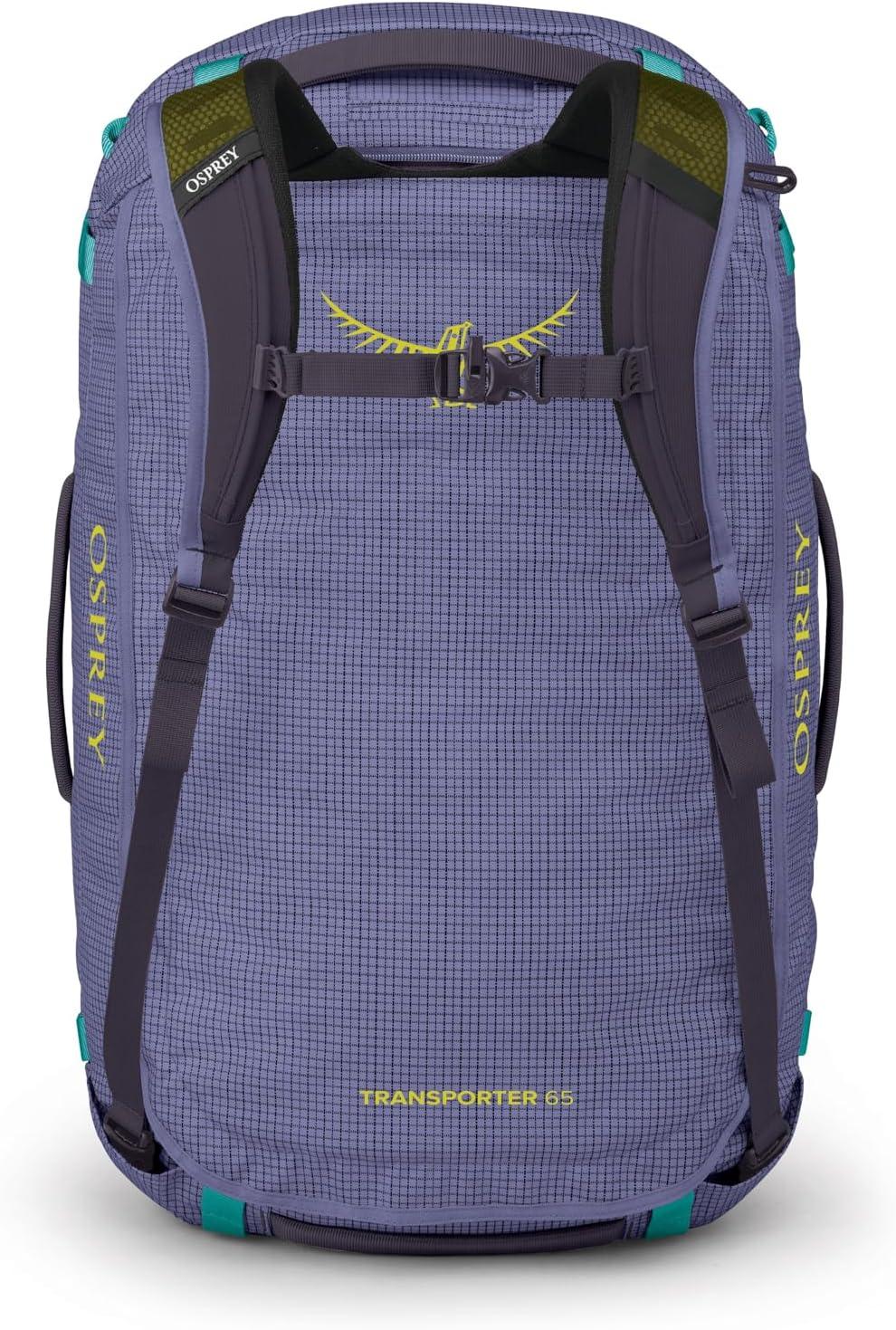 imageOsprey Transporter Lightweight Travel Duffel Bag Extra Large Water Resistant Durable Gear Bag for Men and WomenEuphoria PurplePurple Ink