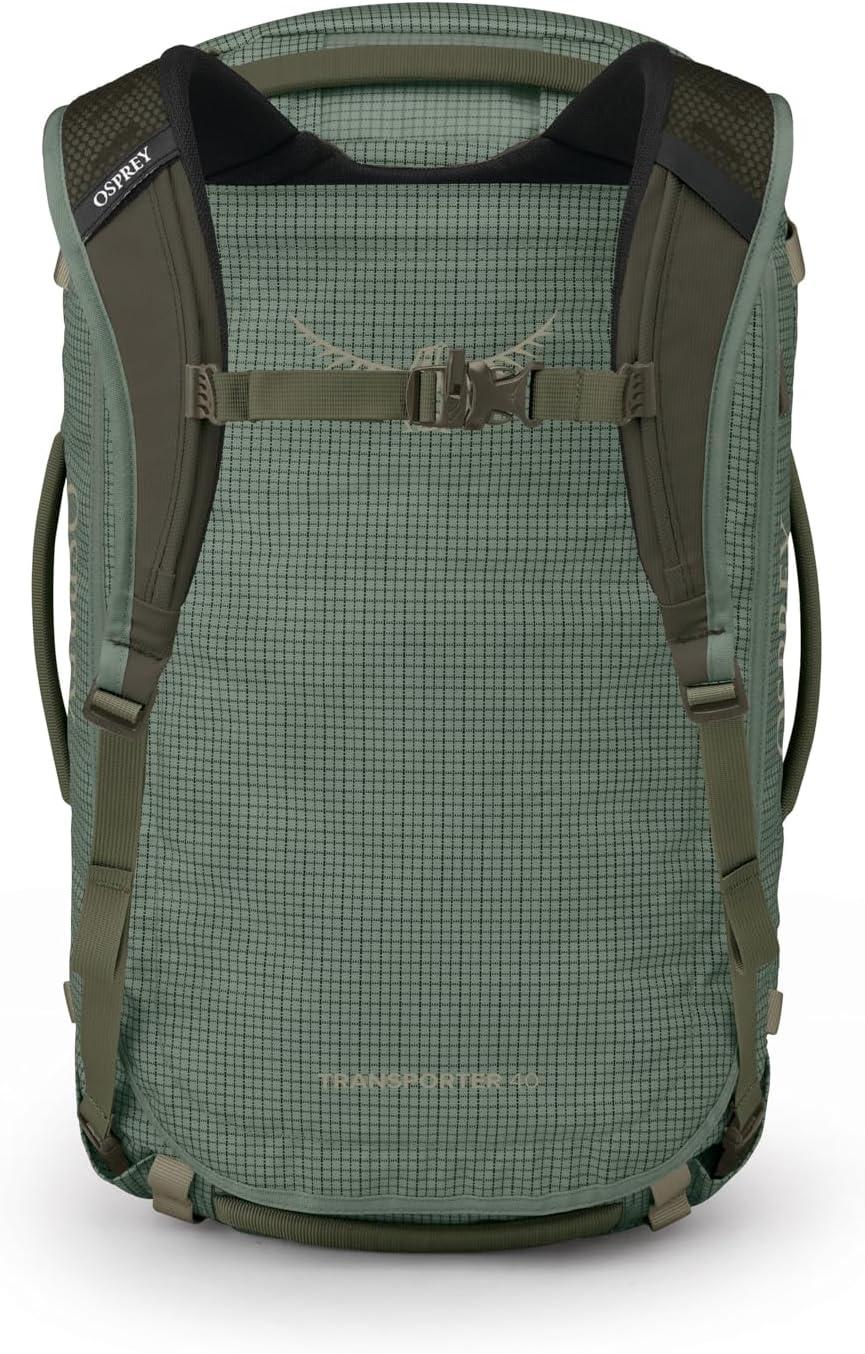 imageOsprey Transporter Lightweight Travel Duffel Bag Extra Large Water Resistant Durable Gear Bag for Men and WomenPine LeafEarl Grey