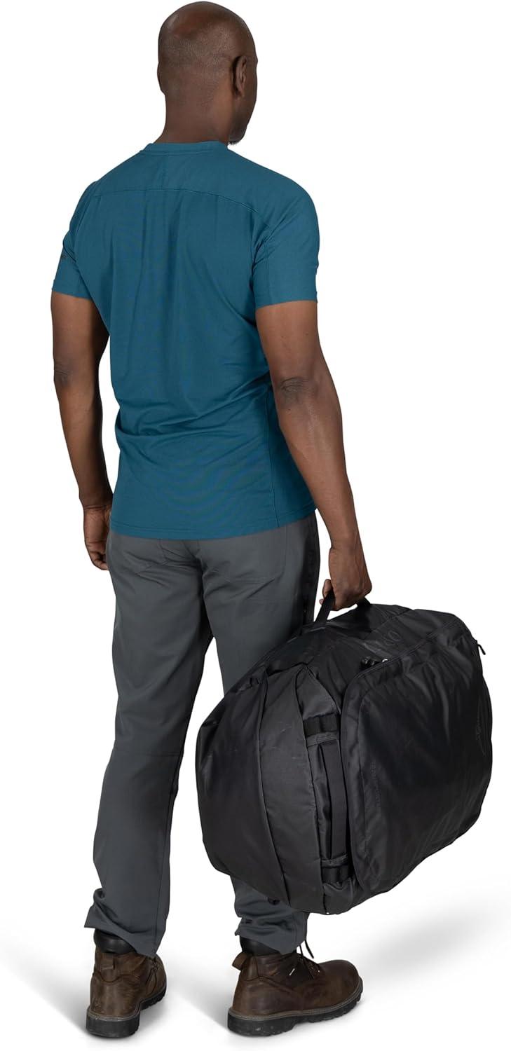 imageOsprey Transporter Lightweight Travel Duffel Bag Extra Large Water Resistant Durable Gear Bag for Men and WomenPine LeafEarl Grey