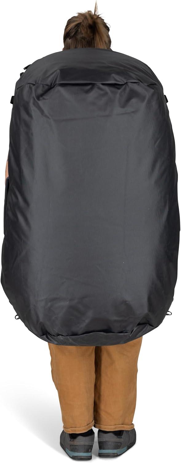 imageOsprey Transporter Lightweight Travel Duffel Bag Extra Large Water Resistant Durable Gear Bag for Men and WomenRaven Black