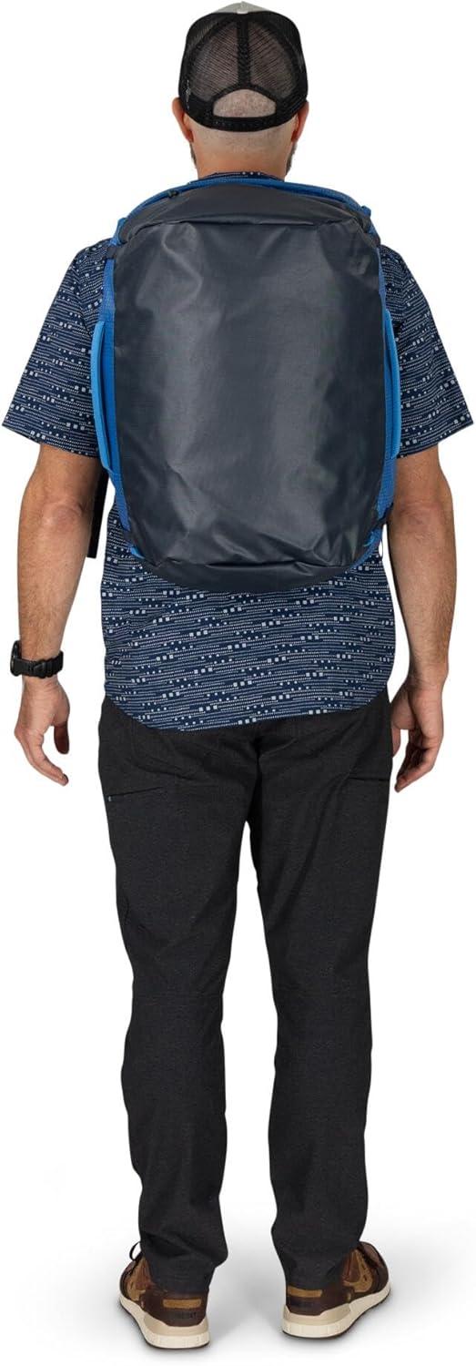 imageOsprey Transporter Lightweight Travel Duffel Bag Extra Large Water Resistant Durable Gear Bag for Men and WomenRaven Black