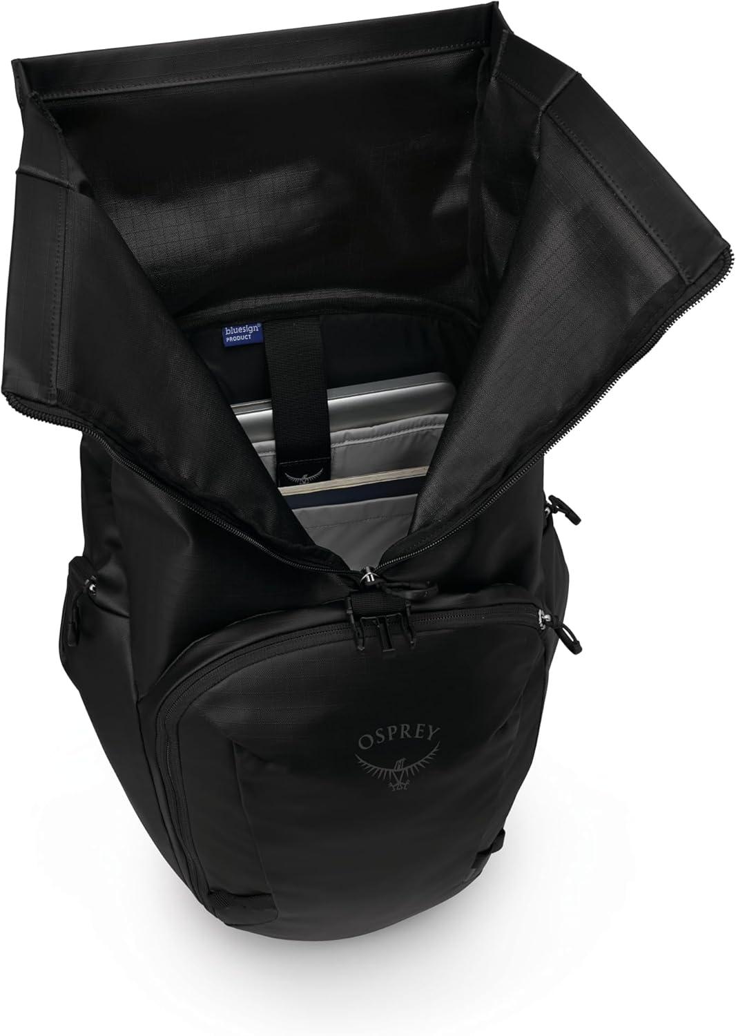 imageOsprey Transporter Roll Top Commuter Backpack Raven BlackRaven Black