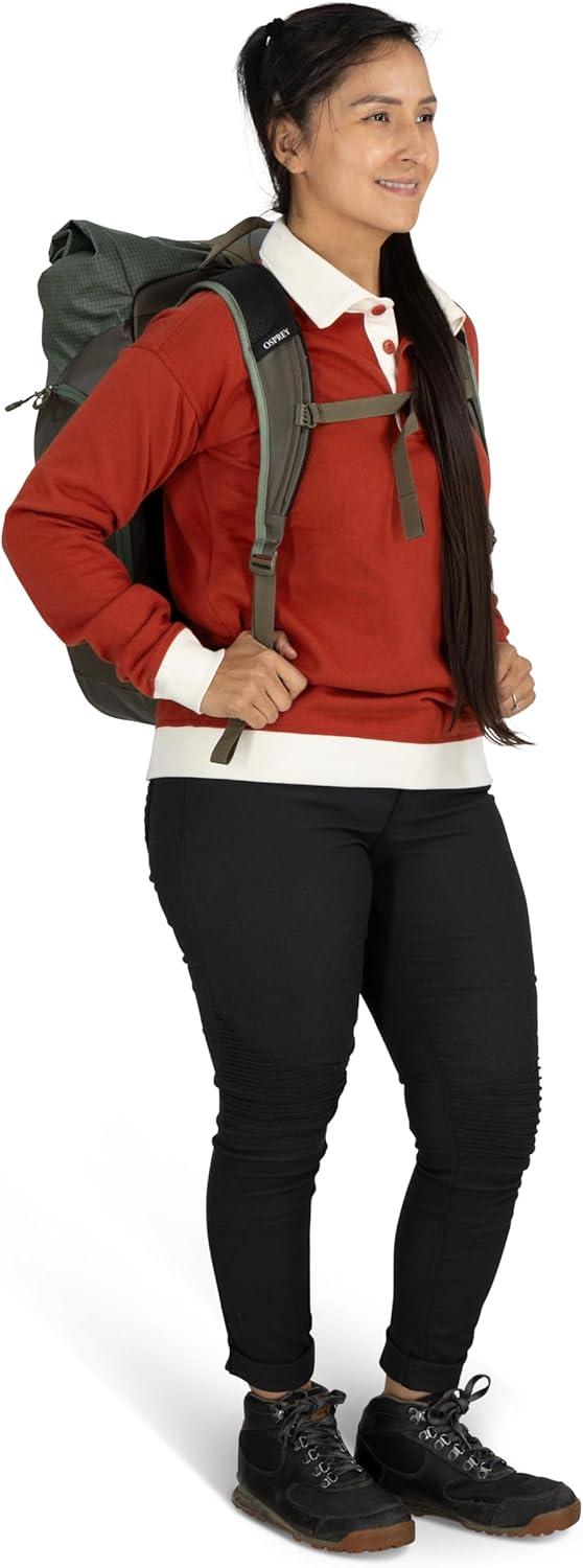 imageOsprey Transporter Roll Top Commuter Backpack Raven BlackRaven Black