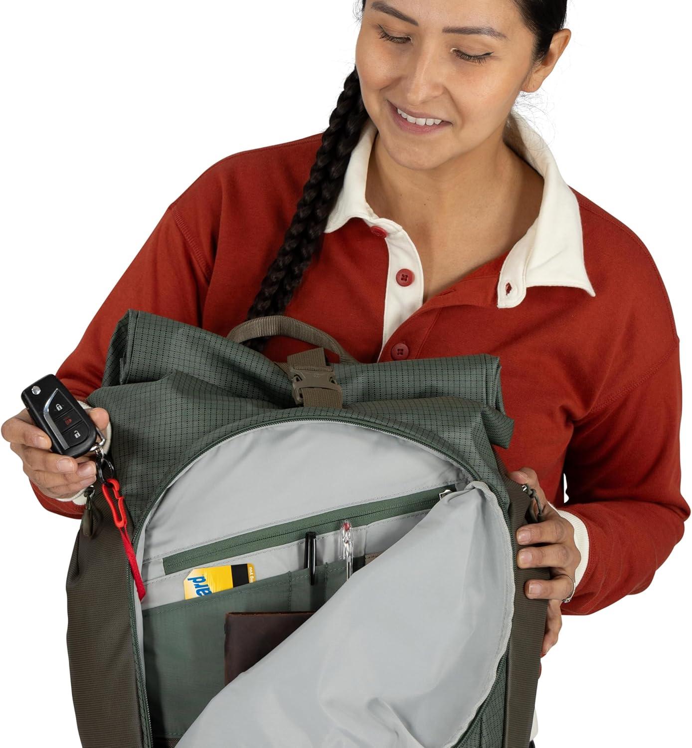 imageOsprey Transporter Roll Top Commuter Backpack Raven BlackRaven Black