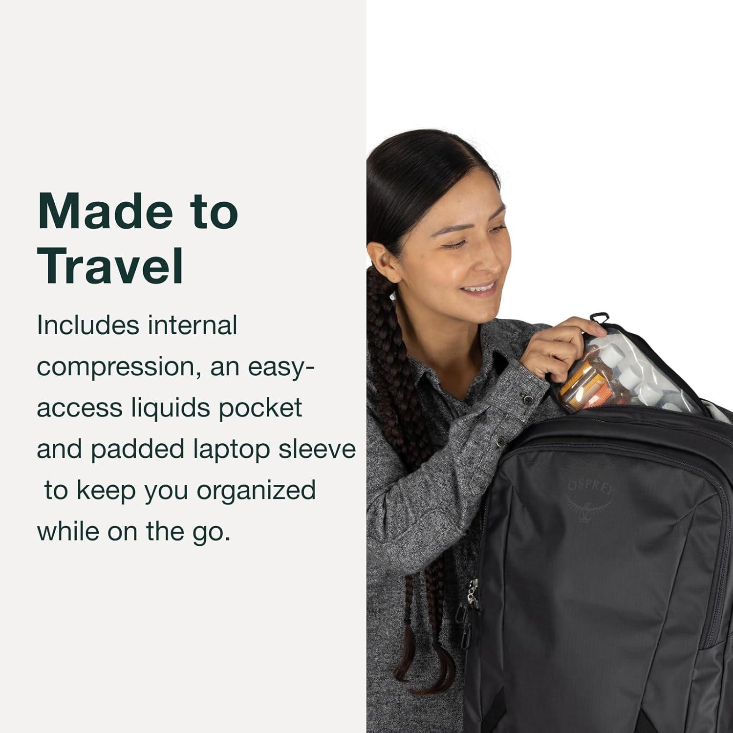 imageOsprey Transporter Wheeled CarryOn Blue FlameNocturnal BlueBlue FlameNocturnal Blue