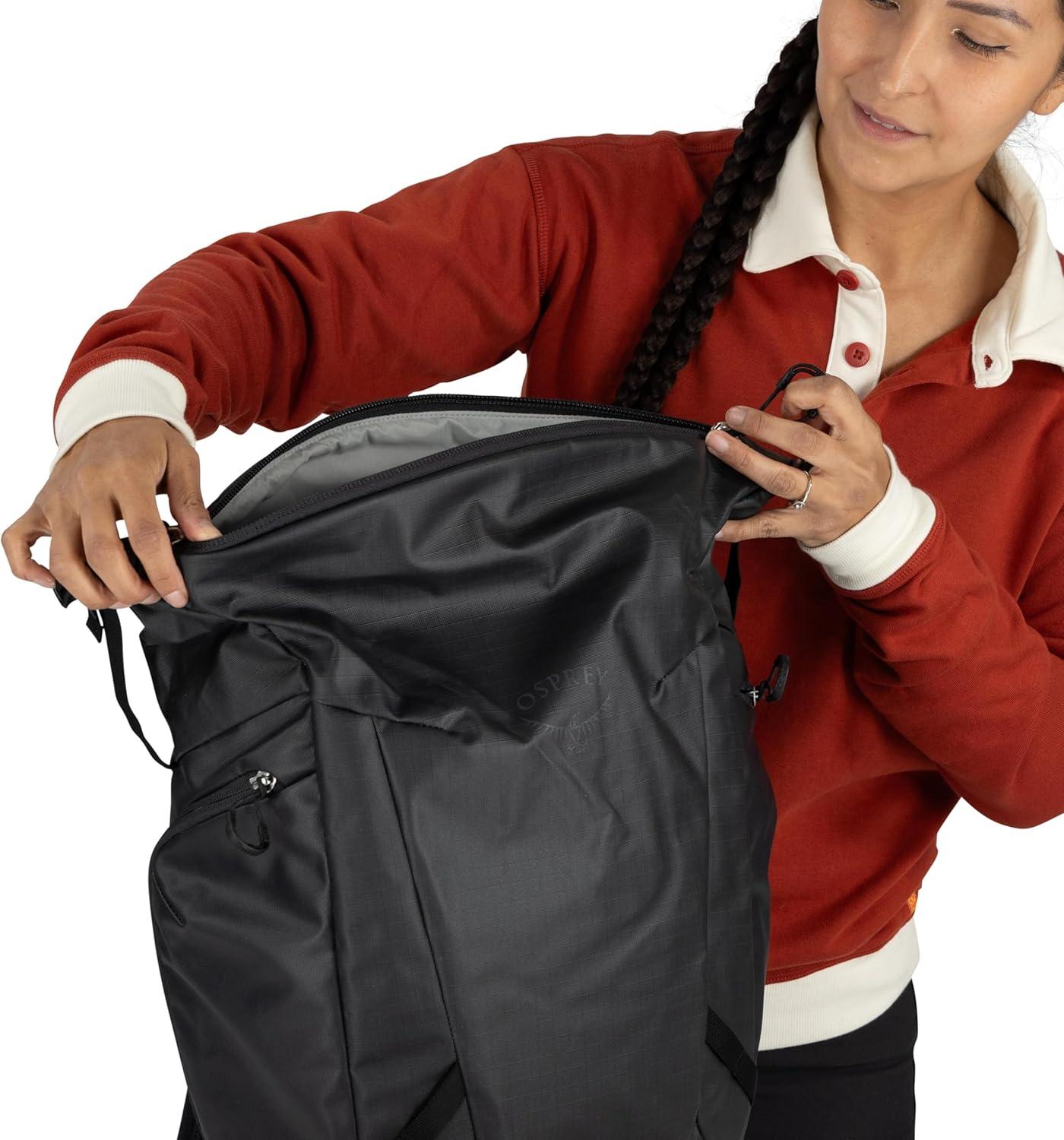 imageOsprey Transporter Zinch WaterResistant Commuter Pack Pine LeafFrosty MintSoundwave Grey