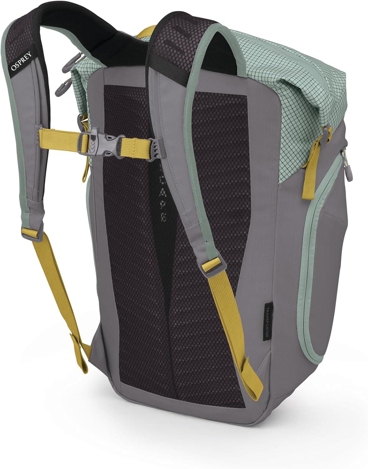 imageOsprey Transporter Zinch WaterResistant Commuter Pack Pine LeafFrosty MintSoundwave Grey