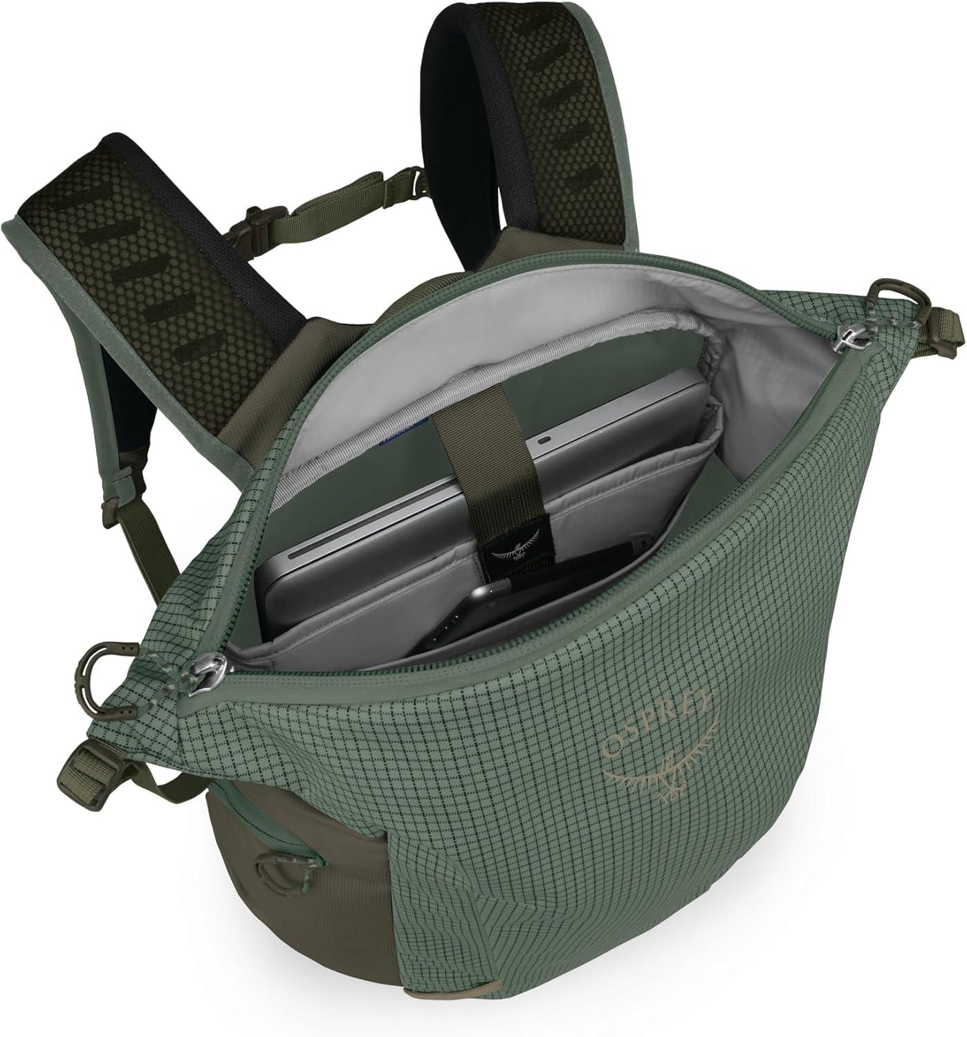 imageOsprey Transporter Zinch WaterResistant Commuter Pack Pine LeafPine LeafEarl Grey