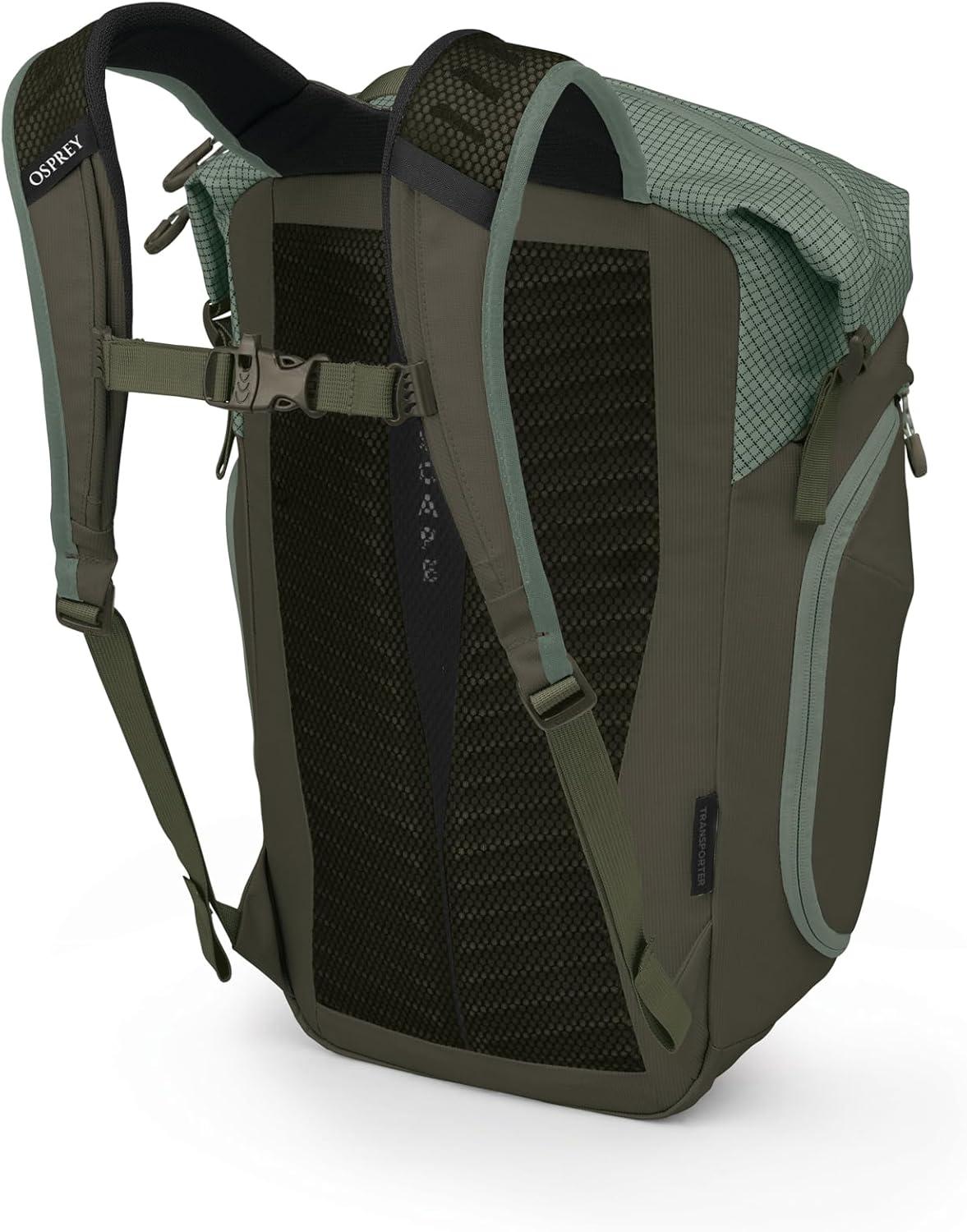 imageOsprey Transporter Zinch WaterResistant Commuter Pack Pine LeafPine LeafEarl Grey
