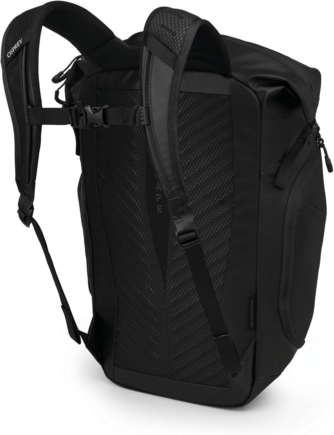 imageOsprey Transporter Zinch WaterResistant Commuter Pack Pine LeafRaven Black