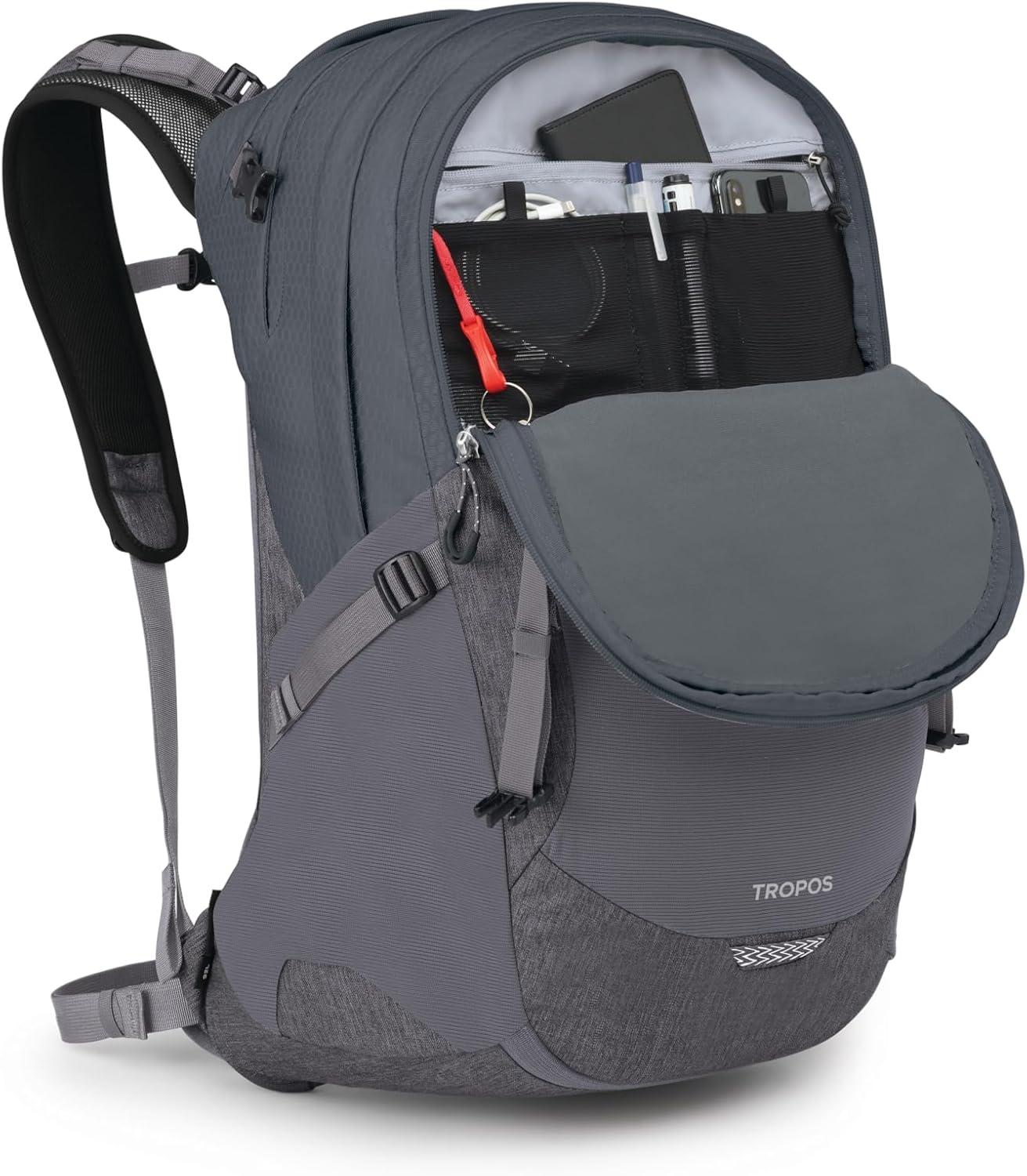 imageOsprey Tropos Laptop Backpack BlackTungstenSoundwave Grey Heather