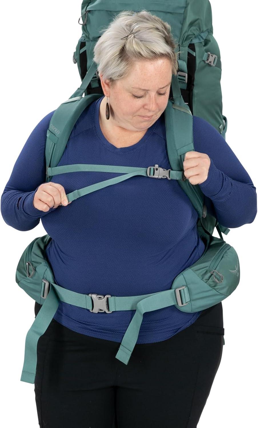 imageOsprey Viva 65L Womens Backpacking Backpack Tunnel Vision Grey Extended FitTunnel Vision Grey