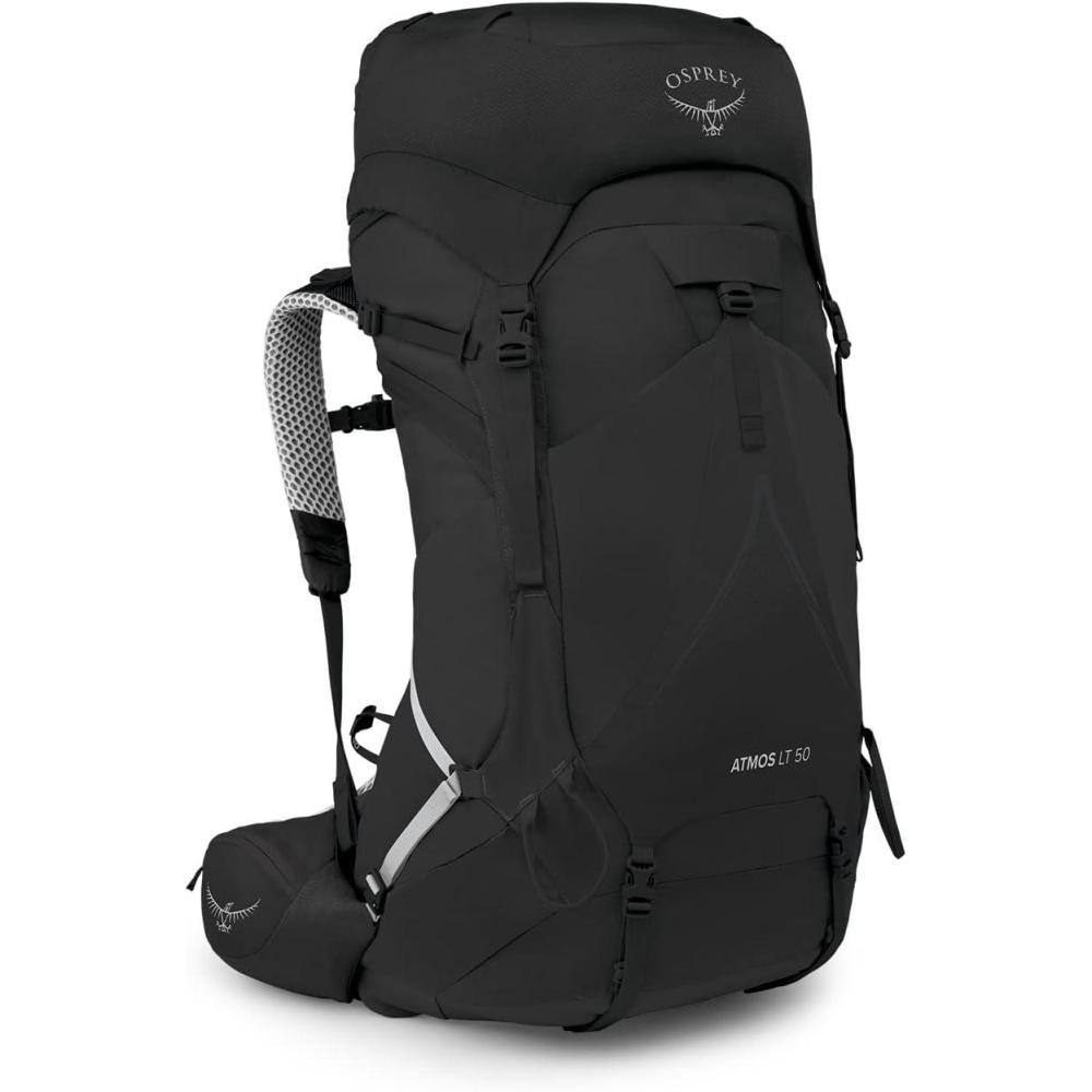 imageOsprey Atmos AG LT 50L Mens Backpacking Backpack Scenic ValleyGreen Peppercorn LXLBlack