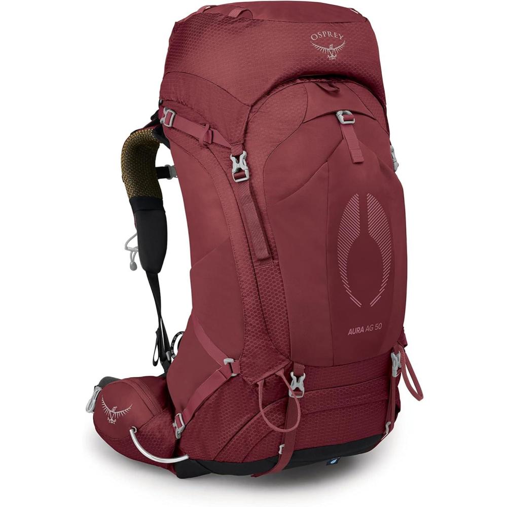 imageOsprey Aura AG 50L Womens Backpacking Backpack Berry Sorbet Red WXSSBerry Sorbet Red