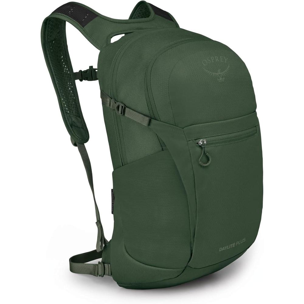 imageOsprey Daylite Plus Commuter Backpack Lightweight Everyday Pack with Laptop Sleeve and Water Bottle Pockets Ideal for Work School and Travel with Versatile Storage Options BlackSeaweed Green Amazon Exclusive