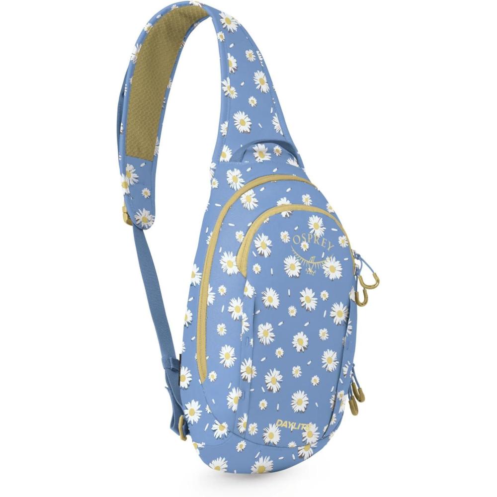 imageOsprey Daylite Shoulder Sling Bag Compact Crossbody Backpack for Everyday Carry Festivals and Lightweight TravelDaisy Printsevres Blue