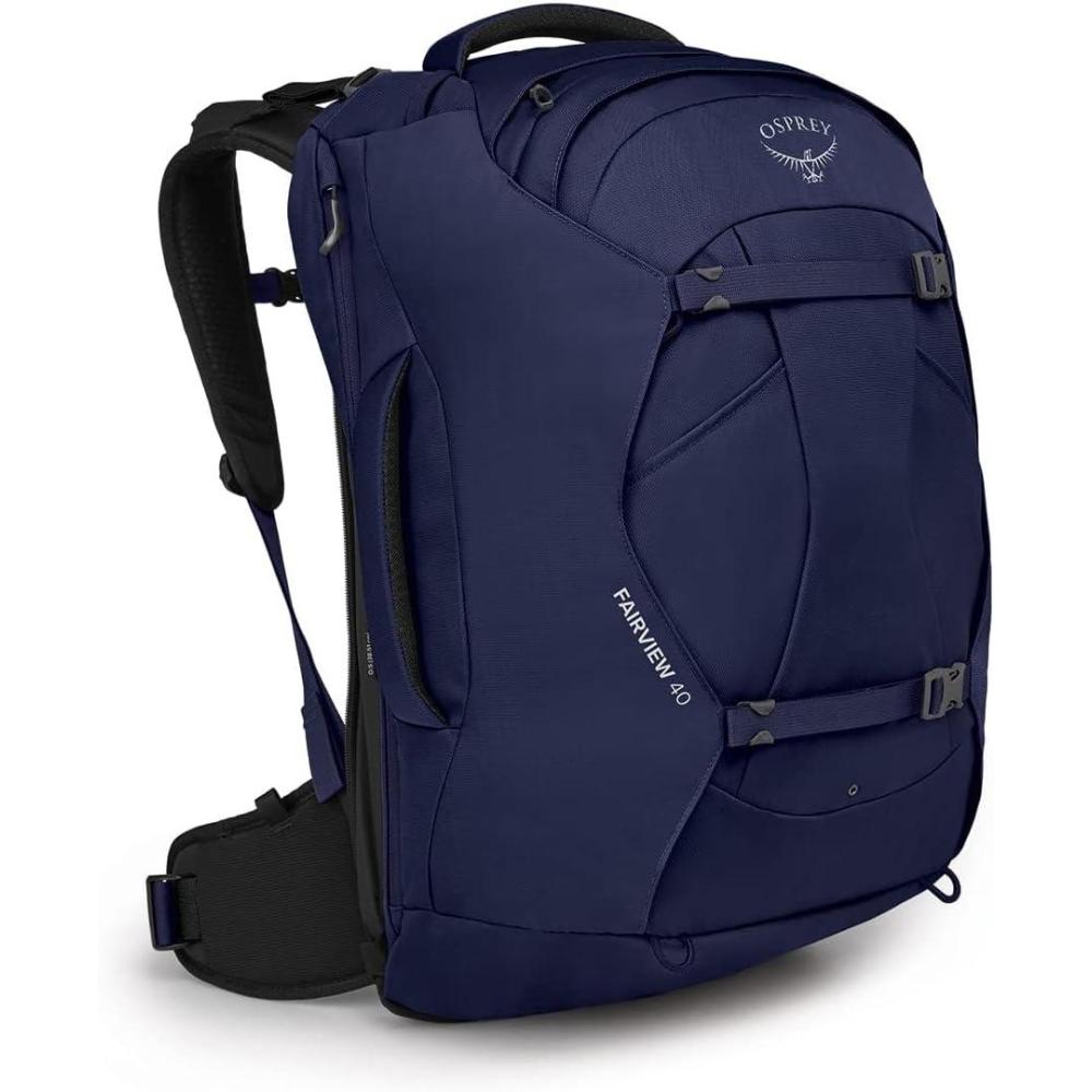 imageOsprey Fairview 55L Womens Travel Backpack BlackWinter Night Blue