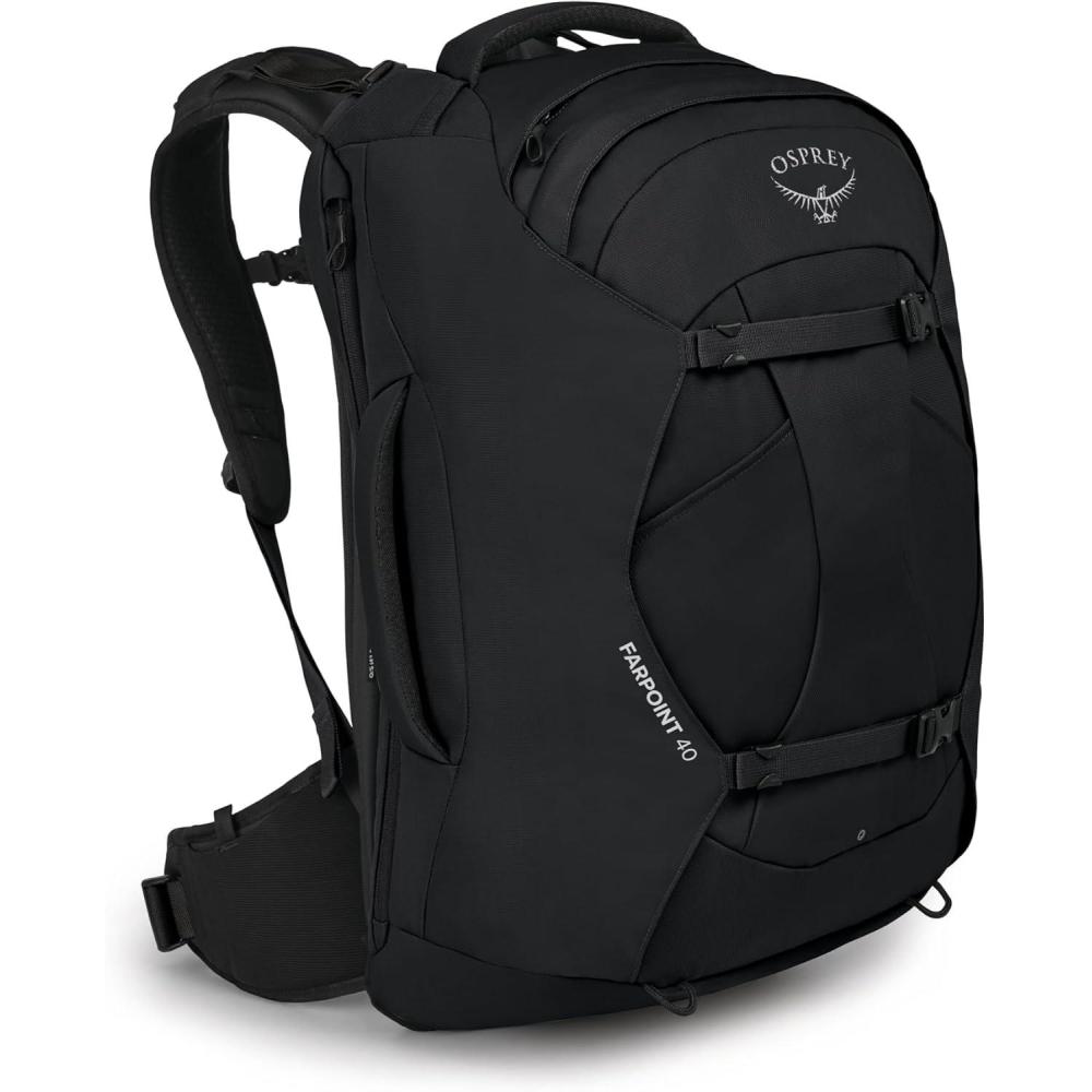 imageOsprey Farpoint 55L Mens Travel Backpack Gopher GreenBlack